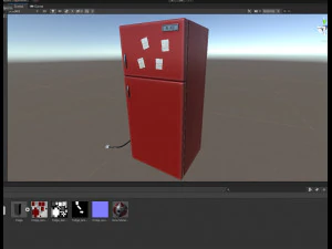 3d toons fridge model low-poly 3D Model