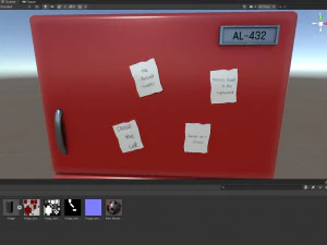 3d toons fridge model low-poly 3D Model