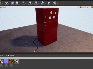 3d toons fridge model low-poly 3D Model