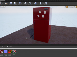 3d toons fridge model low-poly 3D Model