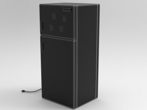 3d toons fridge model low-poly 3D Model