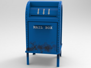 game ready mailbox pbr low-poly 3D 모델