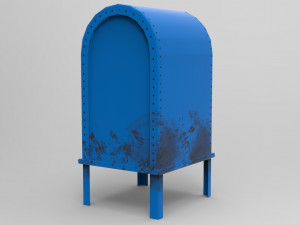 game ready mailbox pbr low-poly 3D 모델