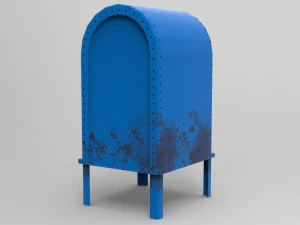 game ready mailbox pbr low-poly 3D Model