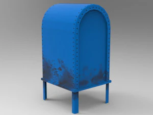 game ready mailbox pbr low-poly 3D Model