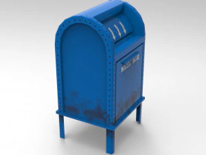 game ready mailbox pbr low-poly 3D Model