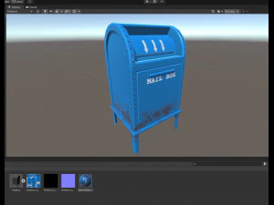 game ready mailbox pbr low-poly 3D Model