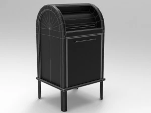 game ready mailbox pbr low-poly 3D Model