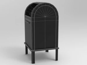 game ready mailbox pbr low-poly 3D Model