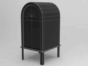 game ready mailbox pbr low-poly 3D Model