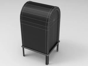 game ready mailbox pbr low-poly 3D Model