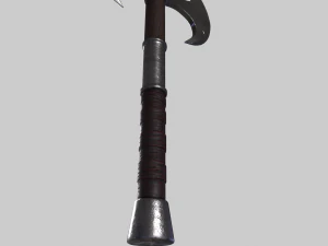 Double Warrior Axe Stylized 3D Model