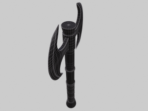 Double Warrior Axe Stylized 3D 模型