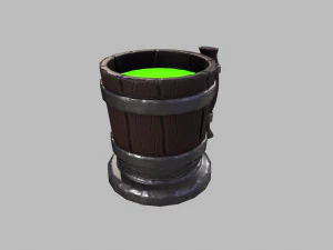 Stylized Mug GameReady Model 3D Model