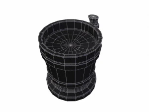 Stylized Mug GameReady Model 3D Model