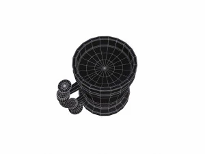 Stylized Mug GameReady Model 3D Model