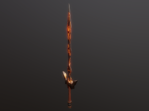 Stylized Sword V1 GameReady PBR Model Modelo 3D