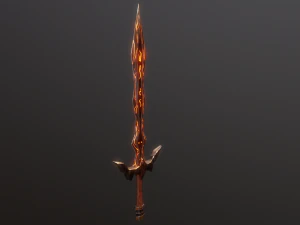 Stylizowany model Sword V1 GameReady PBR Model 3D