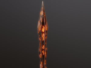 Stylized Sword V1 GameReady PBR Model Modelo 3D