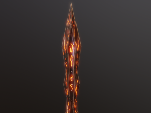 Stylized Sword V1 GameReady PBR Model Modelo 3D
