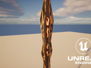 Stylizowany model Sword V1 GameReady PBR Model 3D