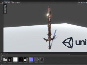 Stylized Sword V1 GameReady PBR Model Modelo 3D