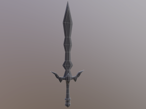Stylized Sword V1 GameReady PBR Model Modelo 3D