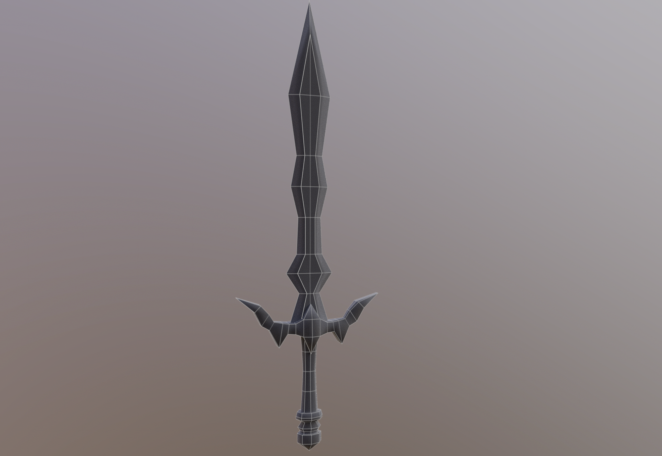DIGITAL DOWNLOAD Old School Runescape Steel Sword for 3D 