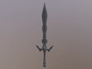 Stylizowany model Sword V1 GameReady PBR Model 3D