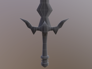 Stylized Sword V1 GameReady PBR Model Modelo 3D