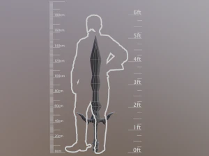 Stylizowany model Sword V1 GameReady PBR Model 3D