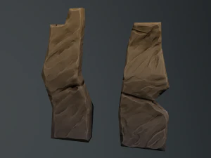 Stylized Runestone GameReady Model 3D Model