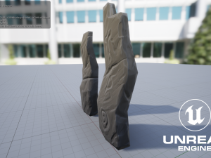 Stylized Runestone GameReady Model 3Dモデル