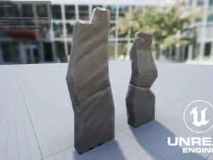 Stylized Runestone GameReady Model 3D Model