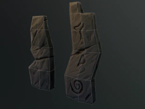 Stylized Runestone GameReady Model 3D Model