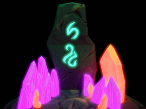 Stylized Runestone Crystal Model Model 3D