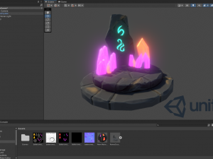 Stylized Runestone Crystal Model Model 3D