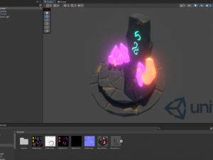 Stylized Runestone Crystal Model Model 3D