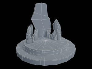 Stylized Runestone Crystal Model Model 3D