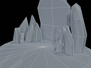 Stylized Runestone Crystal Model Model 3D