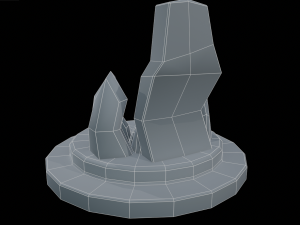 Stylized Runestone Crystal Model Model 3D