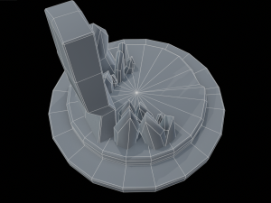 Stylized Runestone Crystal Model Model 3D