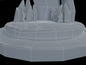 Stylized Runestone Crystal Model Model 3D