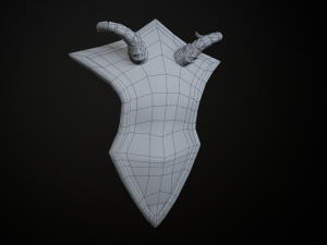 Stylized Warrior Shield GameReady Model 3D