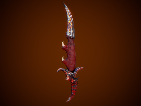 Stylized Fantastic Sword 3D Model