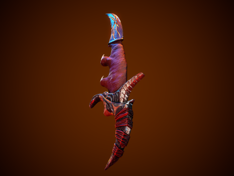 Stylized Fantastic Sword Modèle 3D