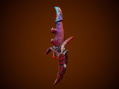 Stylized Fantastic Sword 3D Model