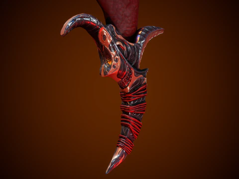 Stylized Fantastic Sword 3D Model