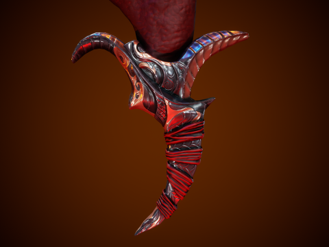 Stylized Fantastic Sword Modèle 3D