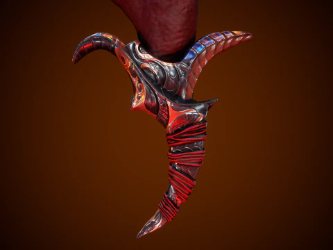 Stylized Fantastic Sword 3D Model